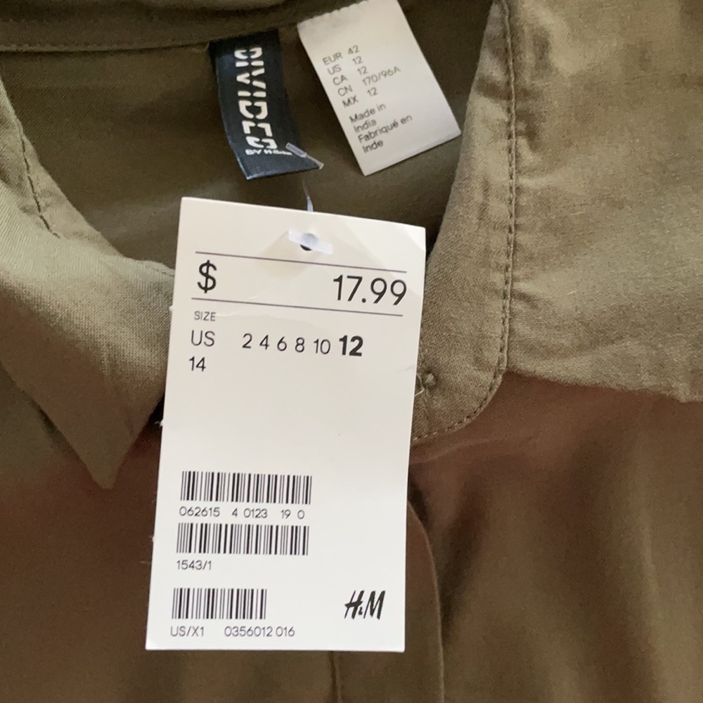 Green Button-Up - Picture 3 of 5
